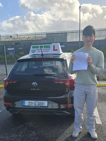 BTW Driving School student 3 after passing test
