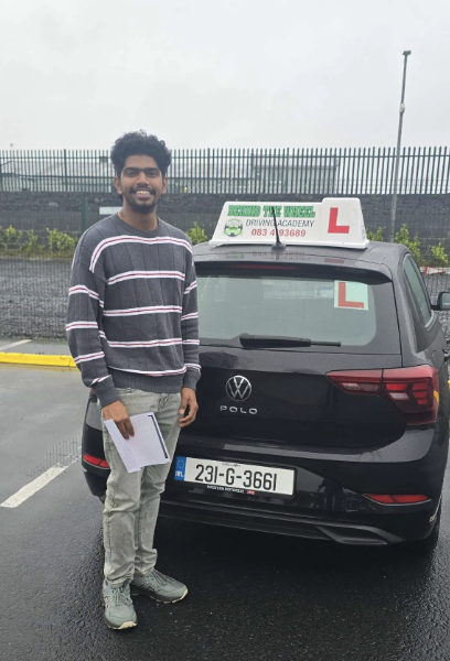 BTW Driving School student 6 after passing test
