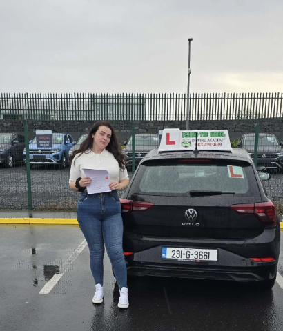 BTW Driving School student 9 after passing test