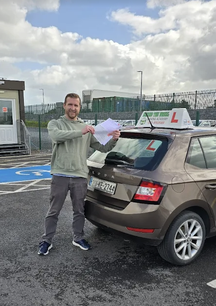 BTW Driving School student 3 after passing test